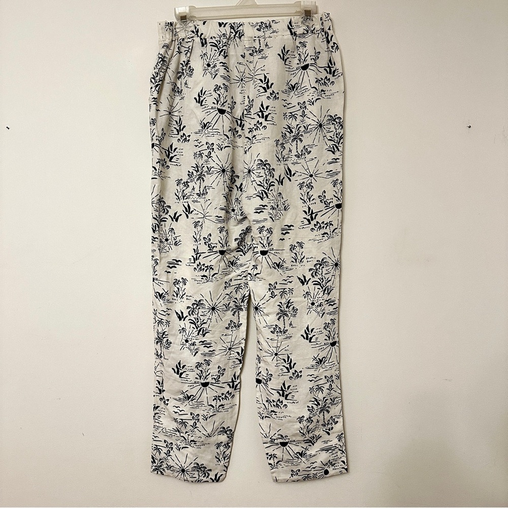 FP | High Rise Black and White Linen Coastal ItGirl Laidback Summer